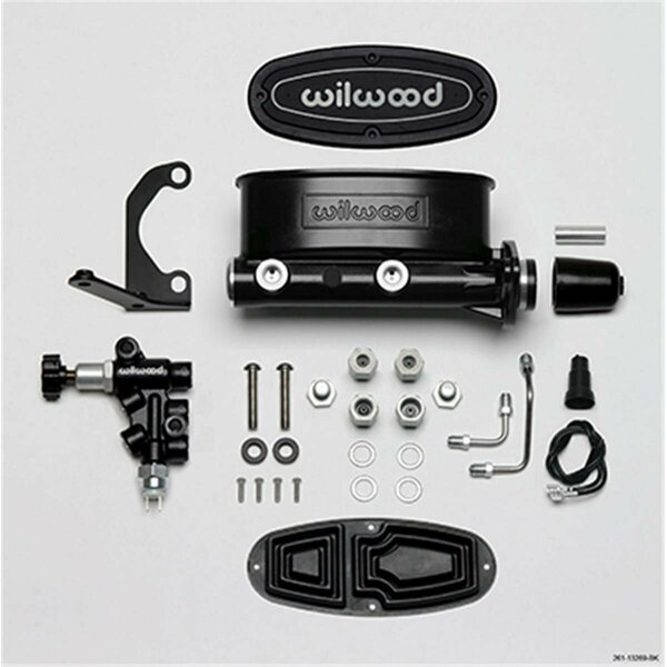 Wilwood 1 in. Aluminum Tandem Master Cylinders - Black DIS2927